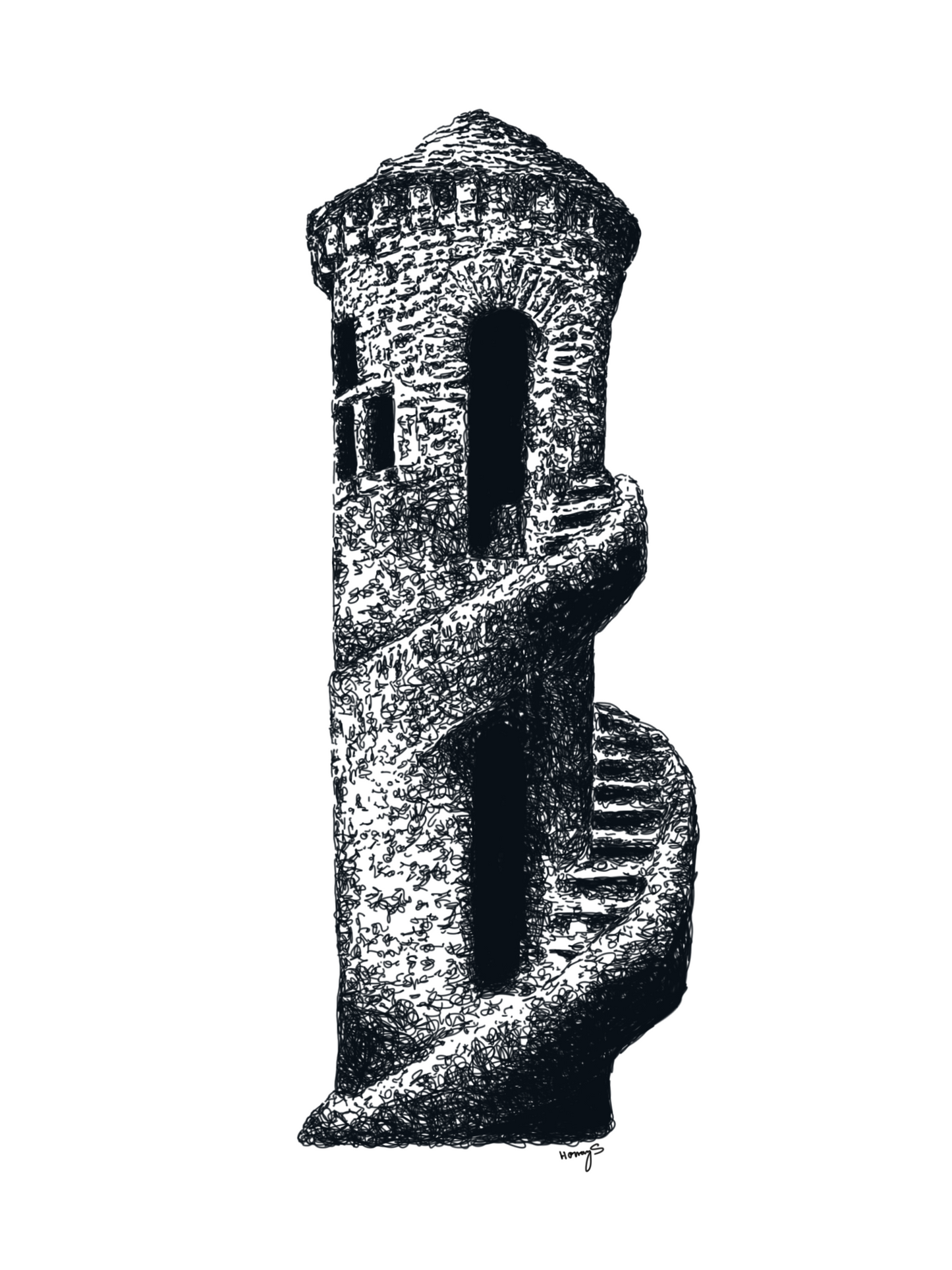 The stairs