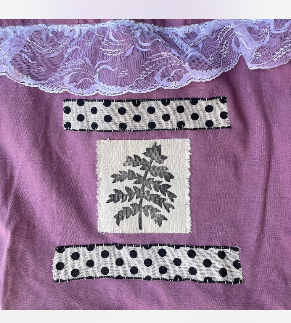 polka dot fern XL bag