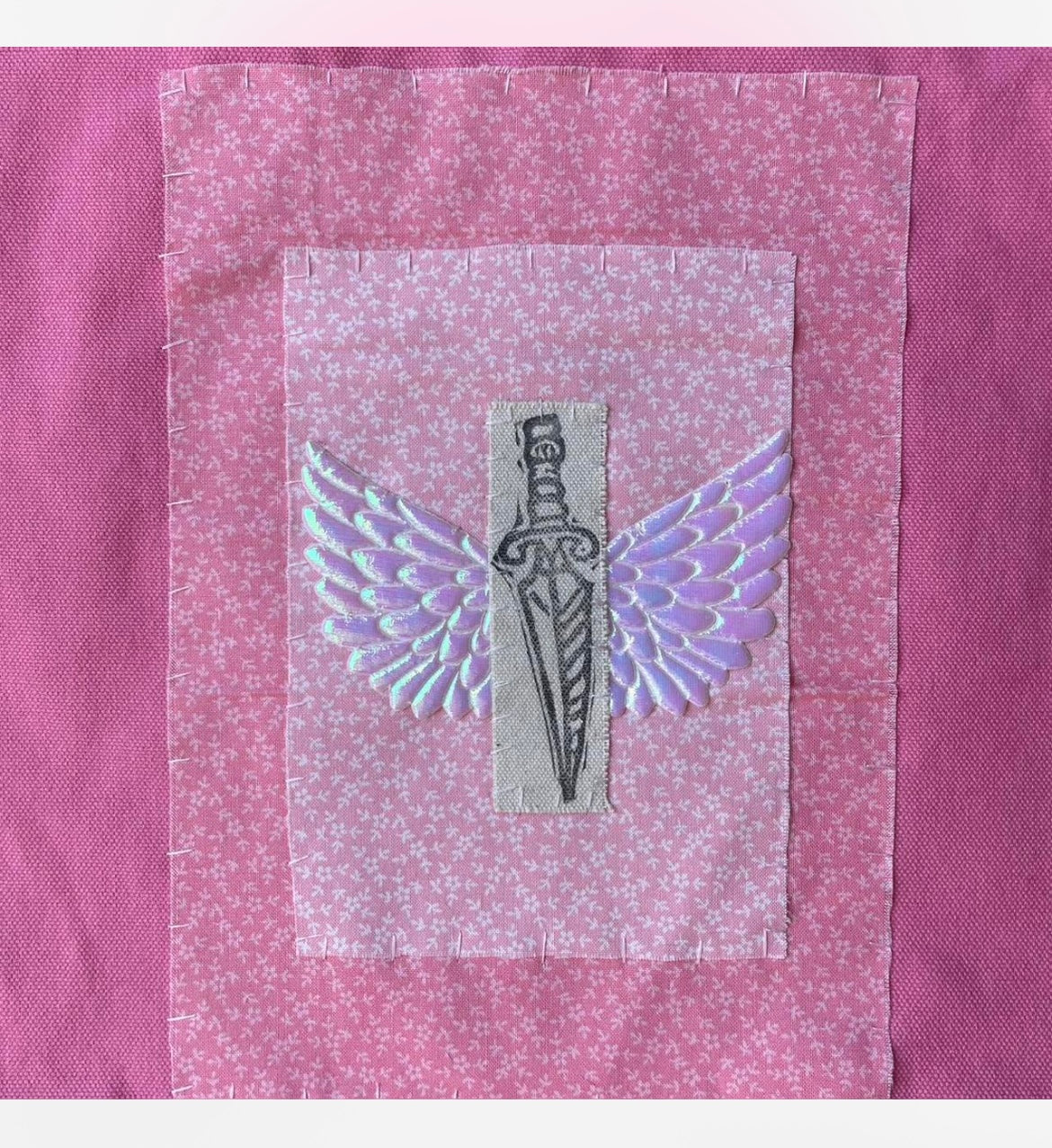 pink flying dagger L bag