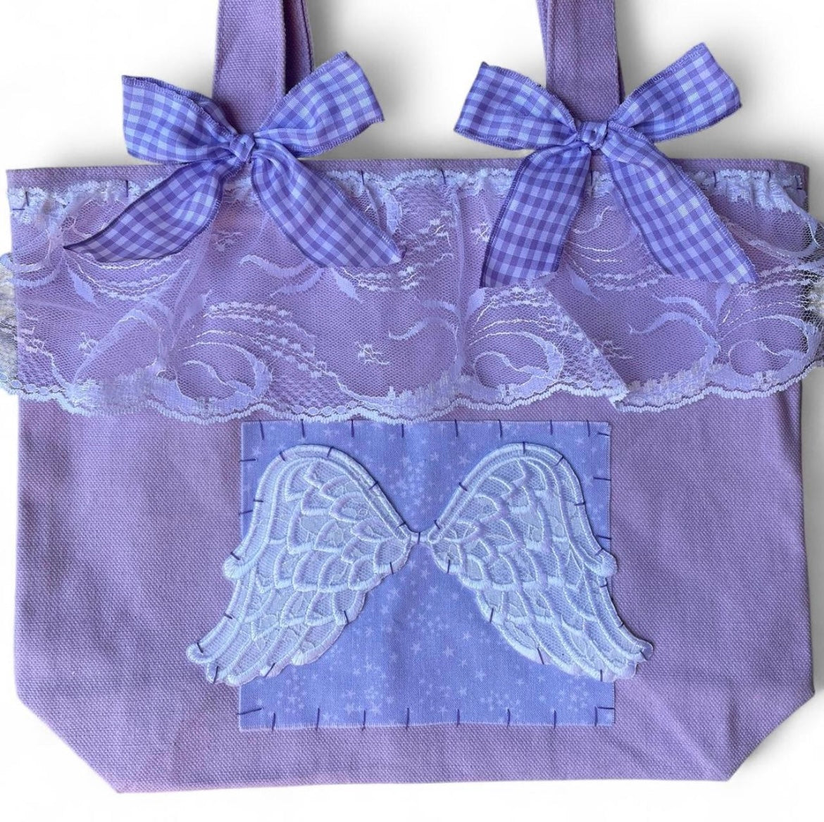 purple angel M bag