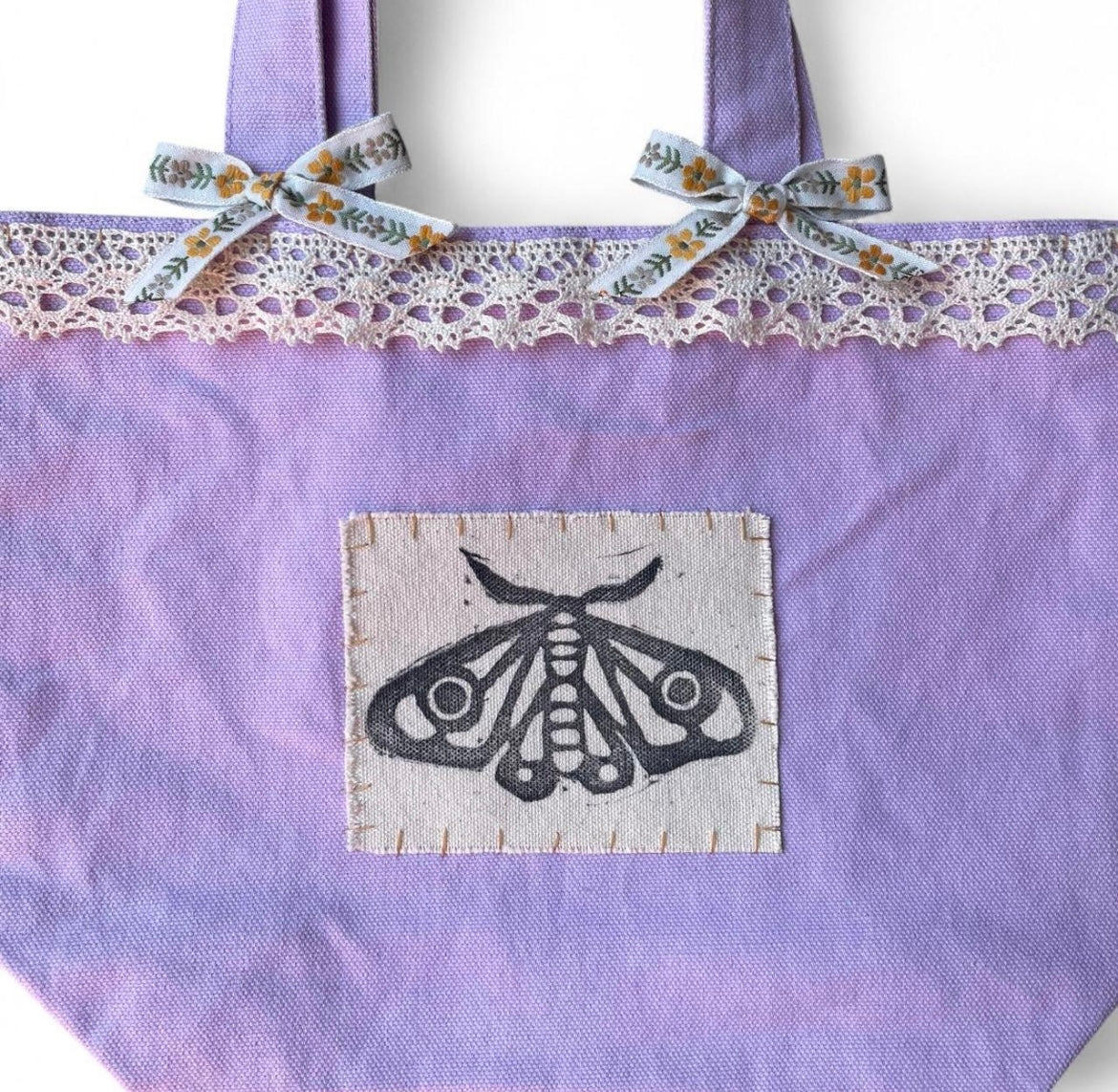 purple moth M bag