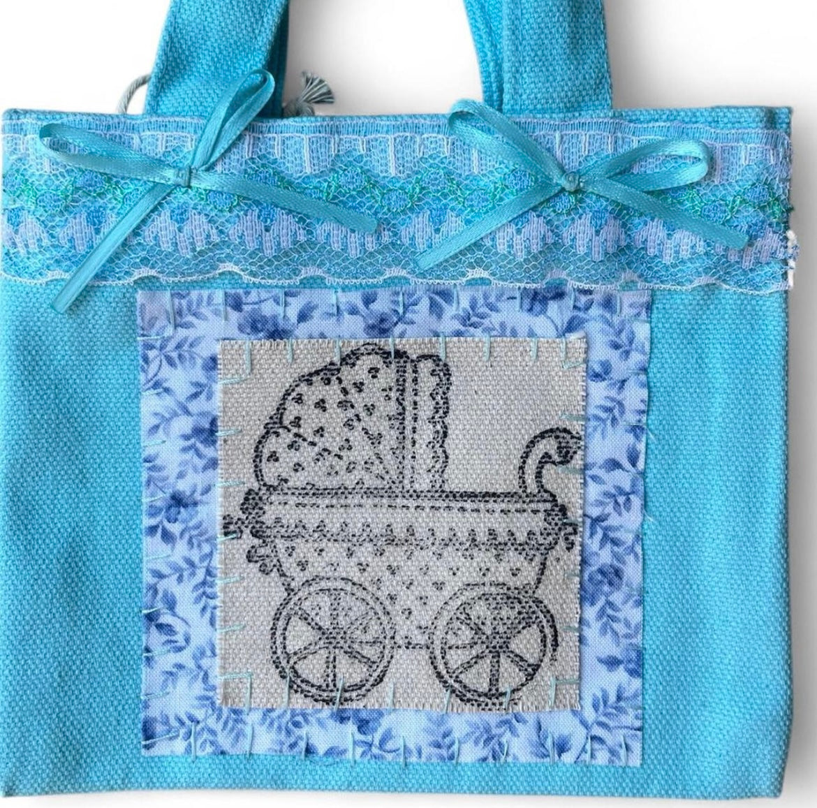blue stroller S bag