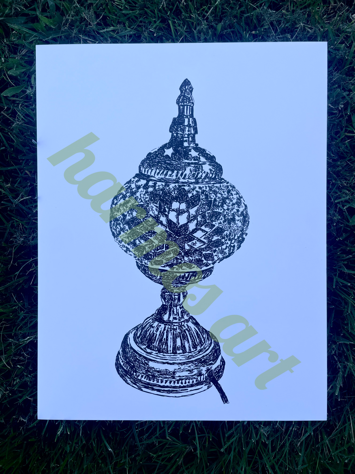 star lamp print