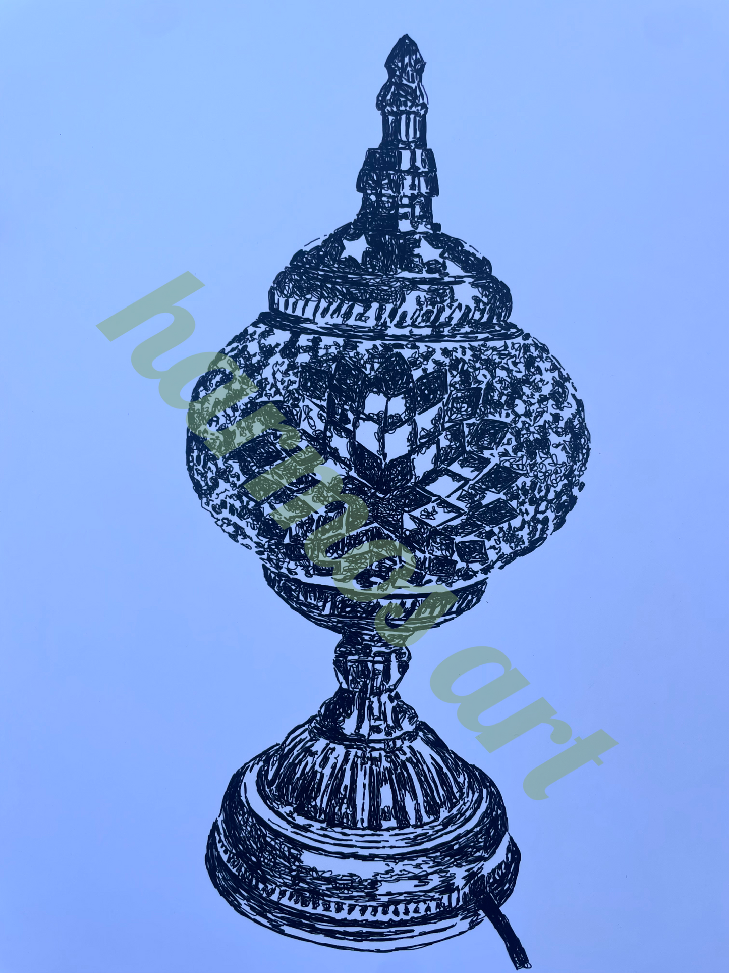 star lamp print