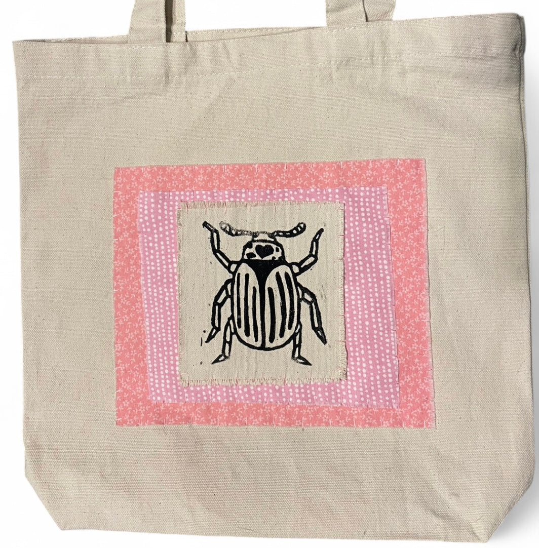 Pink beetle L bag