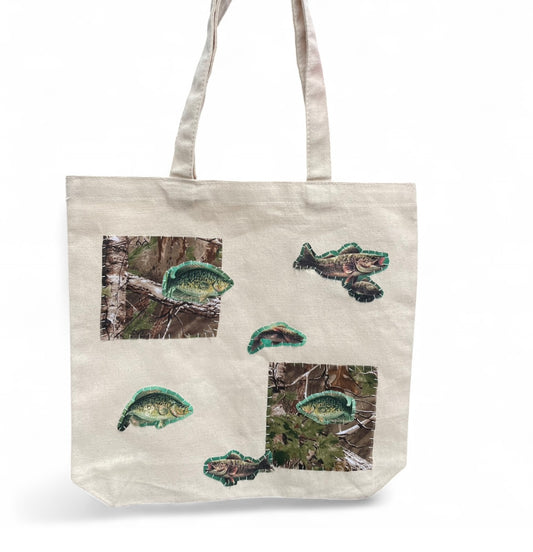 Fish camo L bag