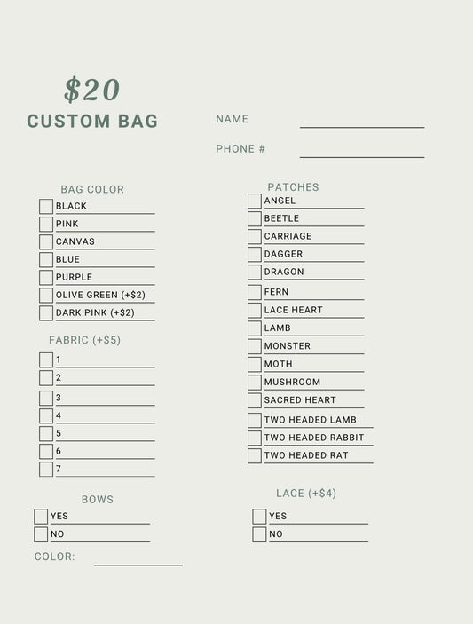 Custom bag