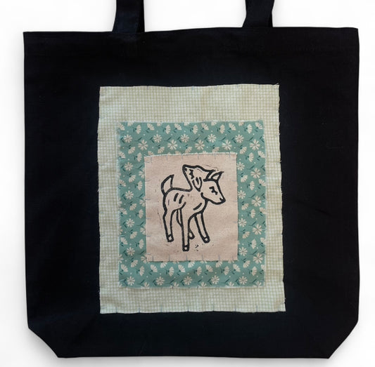 Green 2 headed lamb L bag