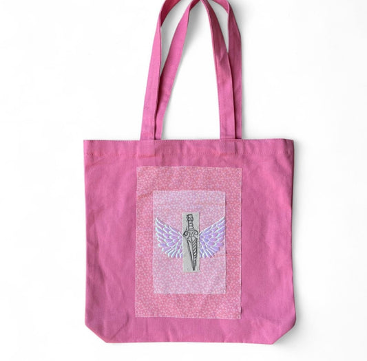 pink flying dagger L bag