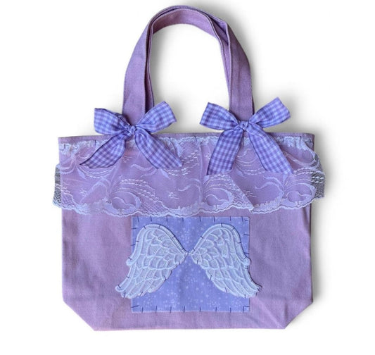 purple angel M bag