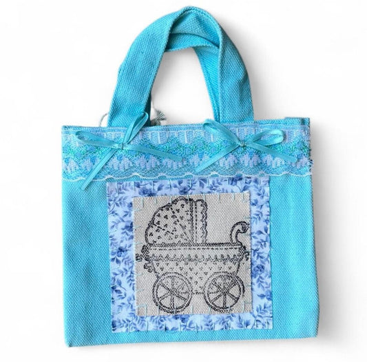 blue stroller S bag