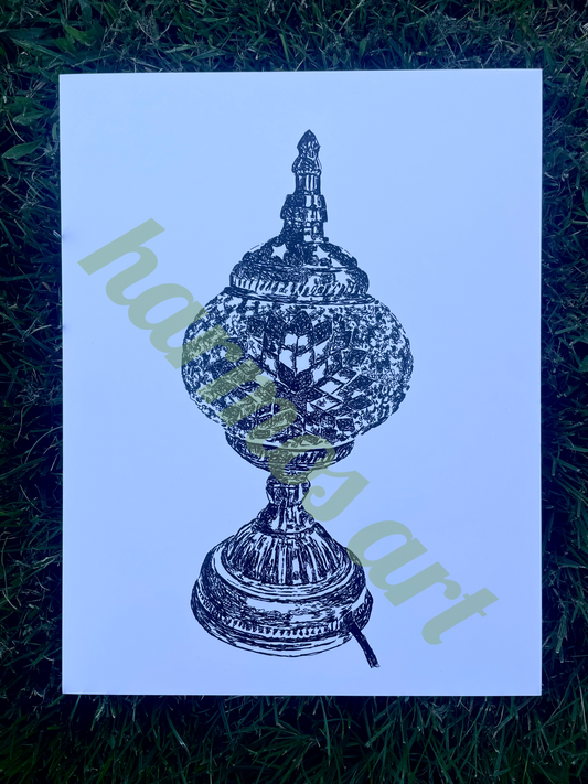 star lamp print