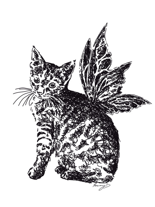 Fairy cat print